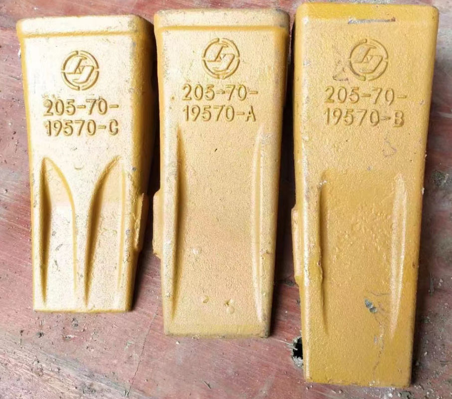 PC200 Kazı makinesi Kaya Dişleri Kalıp dökme 205-70-19570 İnşaat İşleri İçin