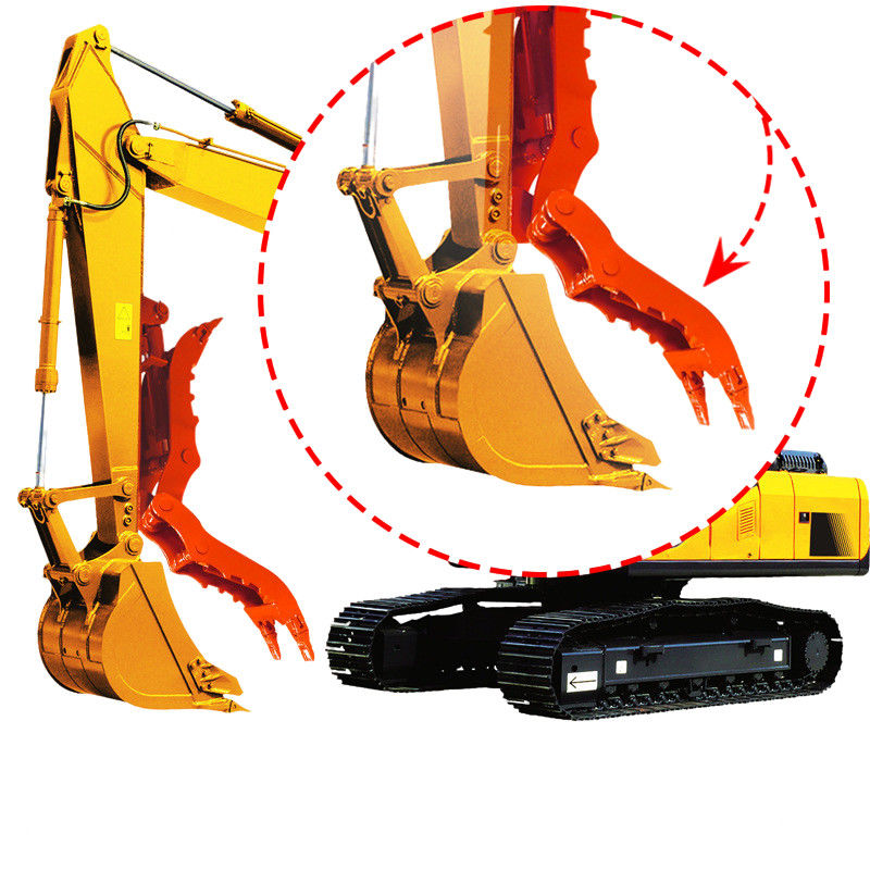 Yükleme ve boşaltma kazıcı kova parmak klemesi mekanik mini büyük kova parmak DH55 için kullanılır