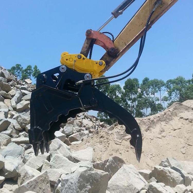 Yükleme ve boşaltma kazıcı kova parmak klemesi mekanik mini büyük kova parmak DH55 için kullanılır
