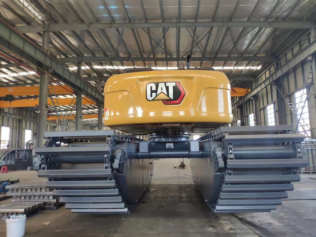 Özel Hidrolik Kazıcı Pontoon Amfibi Yüzen 320D 320C SY215 PC200Kazıcı Şasi Makinesi için kullanılır