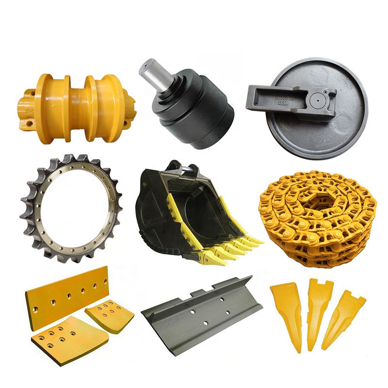 Mini kazıkçı tekerlekli buldozer parçaları için ön ray idler assy kauçuk idler js220 pc20 pc60 pc200 pc300 ex120-2 js220