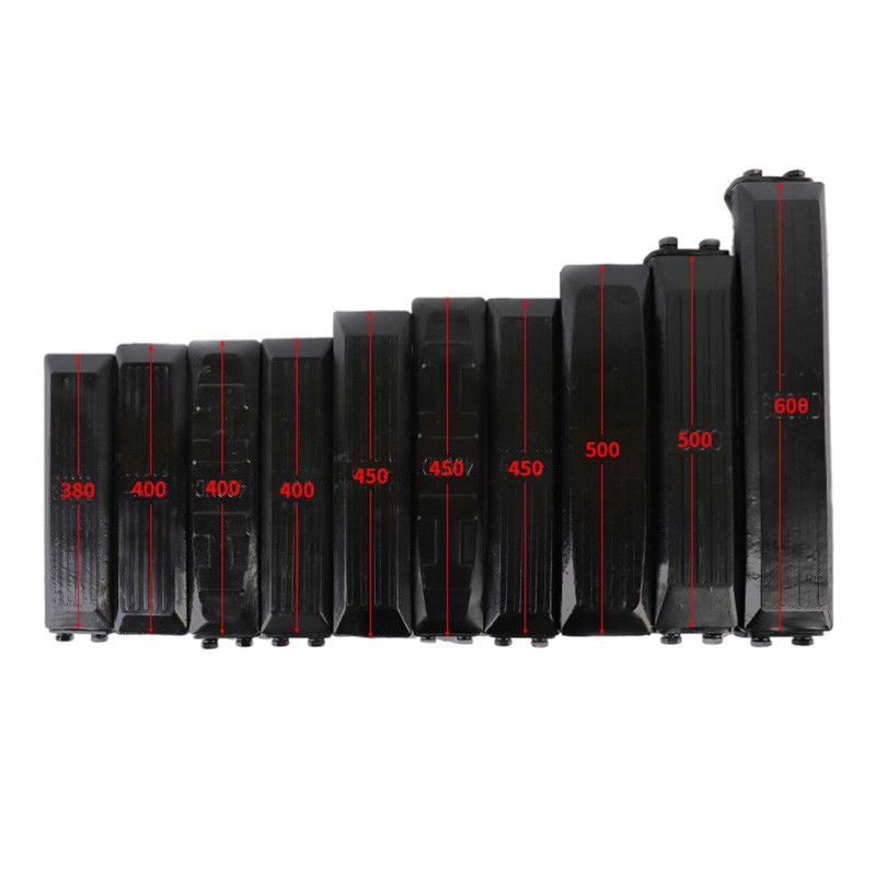 Kaşıntı makineleri için 200 mm 300 mm 400 mm 500 mm 600 mm kauçuk bantlı ayakkabılar