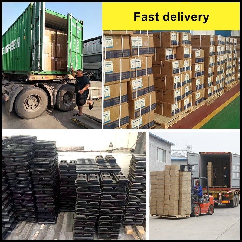 Yüksek Kaliteli Kauçuk Crawler Excav Track Pad Kauçuk/Tapı Polyurethane Grousers Excavator Alt Tren Parçası için Ayakkabılar
