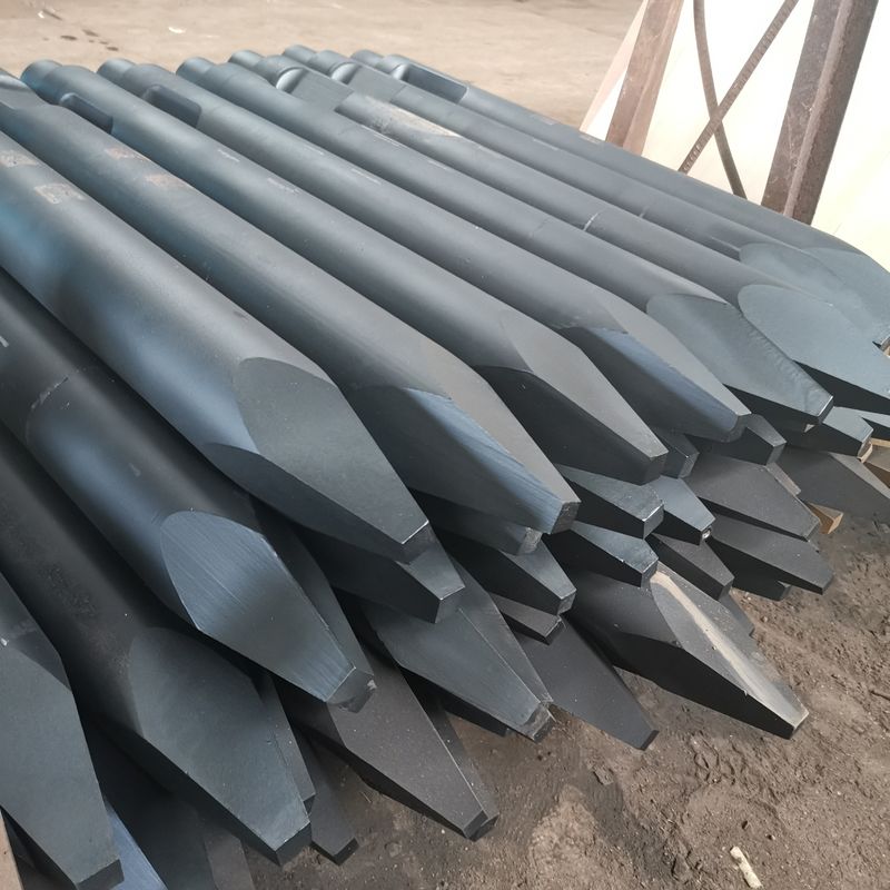 Kazı makinesi parçaları hidrolik taş çekici kırıcı kör çakmak 68mm hidrolik kırıcı çakmaklar 135mm 140mm eğimli alet
