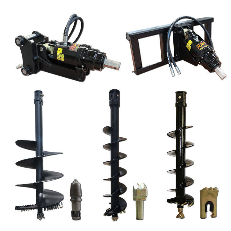 Hydraulic Ground Earth Auger Drill For Excavator Skid Steer Backhoe Loader Crane (Hidrolik Toprağı Çekici)