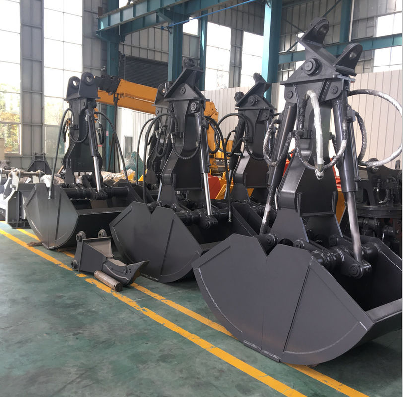 İnşaat kazıcı kaya kova vinci Clamshell kova Q345B Q690B MN 0.5 -1.5M3