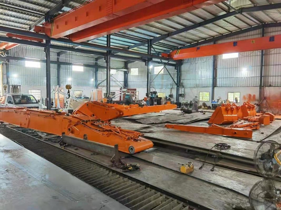 Q355B Q690 Ekskavatör Uzun Uzaylı Boom Excavator Extension Arm For Pc120 Pc200 Cat 320