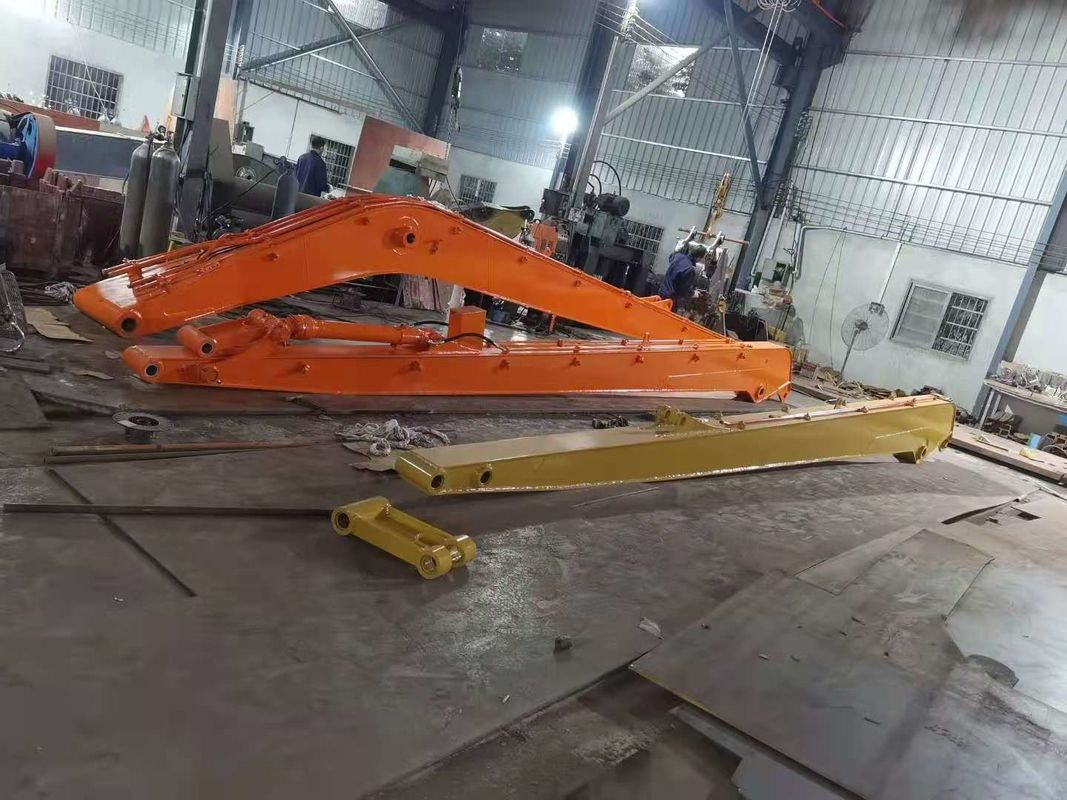 Q355B Q690 Ekskavatör Uzun Uzaylı Boom Excavator Extension Arm For Pc120 Pc200 Cat 320