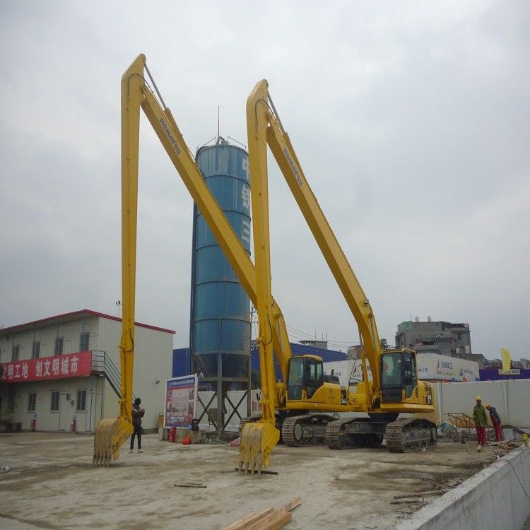 Özelleştirilebilir İki Bölümlü Üç Bölümlü 12-45 Metre Ekskavatör Genişletilmiş Kol Backhoe Kol Uzun Boom Ve Silindir Ekskavatörü