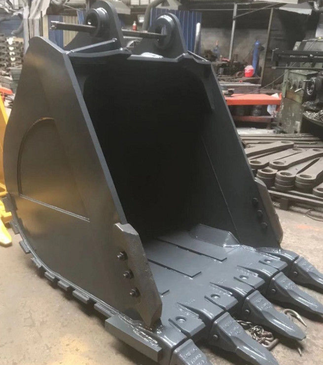 Kazı makinesi ağır yüklü kaya kazma kova Q355B 20T için - 100T Kazı makinesi backhoe