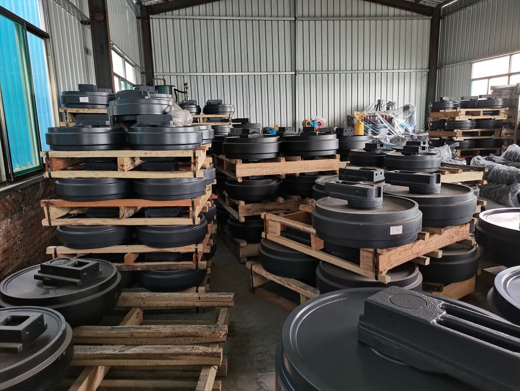 Mini kazıkçı tekerlekli buldozer parçaları için ön ray idler assy kauçuk idler js220 pc20 pc60 pc200 pc300 ex120-2 js220