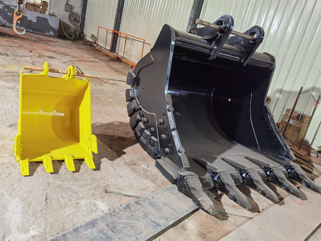Özel kazıcı ağır yüklü kaya kazma kova Q355B için 20T - 50T kazıcı backhoe