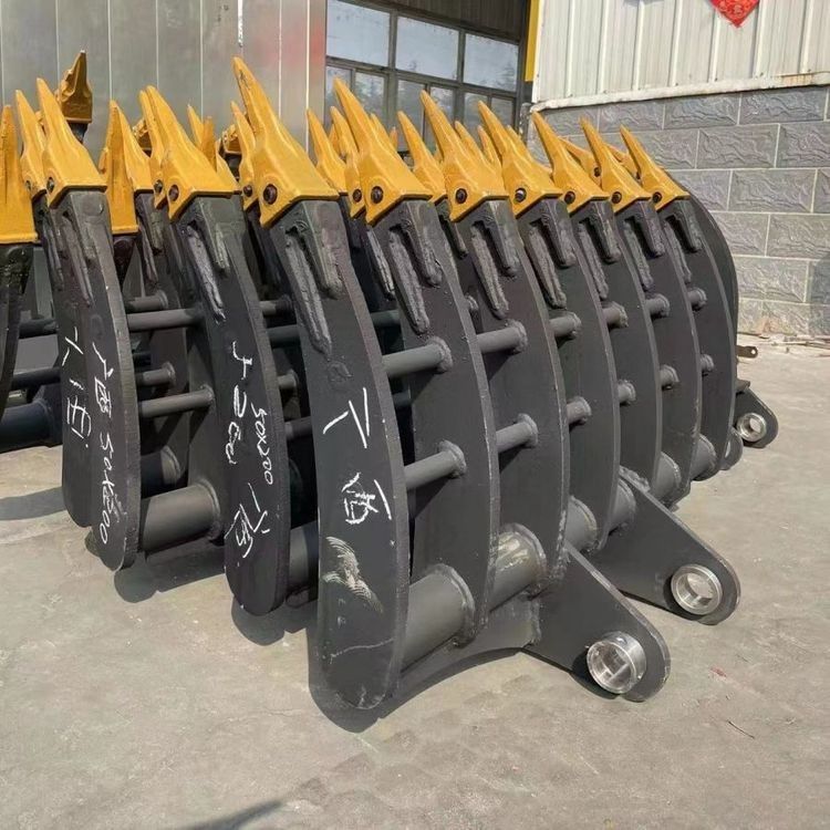 Özel kazı makinesi arazi temizleme rakları 1 - 50 ton kazı makinesi Q355B çubuk rakı