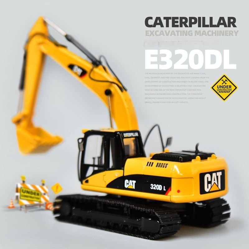 Carter CAT320DL ekskavatör orijinal model alaşım simülasyon mühendislik araç dekorasyonu el eşyası koleksiyon süslemeleri