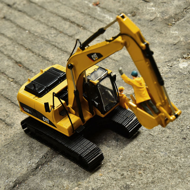Carter CAT320DL ekskavatör orijinal model alaşım simülasyon mühendislik araç dekorasyonu el eşyası koleksiyon süslemeleri