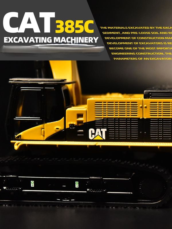 DM Carter CAT385C maden kazıcı modeli mühendislik makineleri araba simülasyonu metal dekorasyon süslemeleri