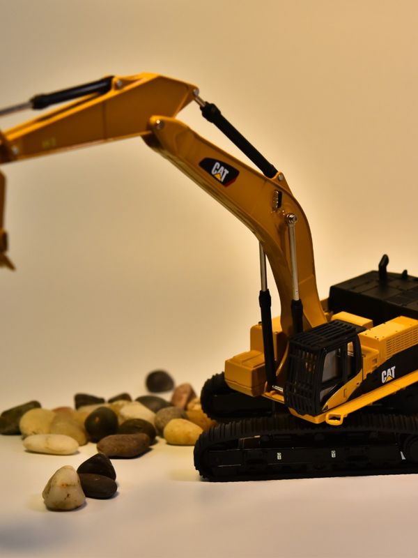 DM Carter CAT385C maden kazıcı modeli mühendislik makineleri araba simülasyonu metal dekorasyon süslemeleri