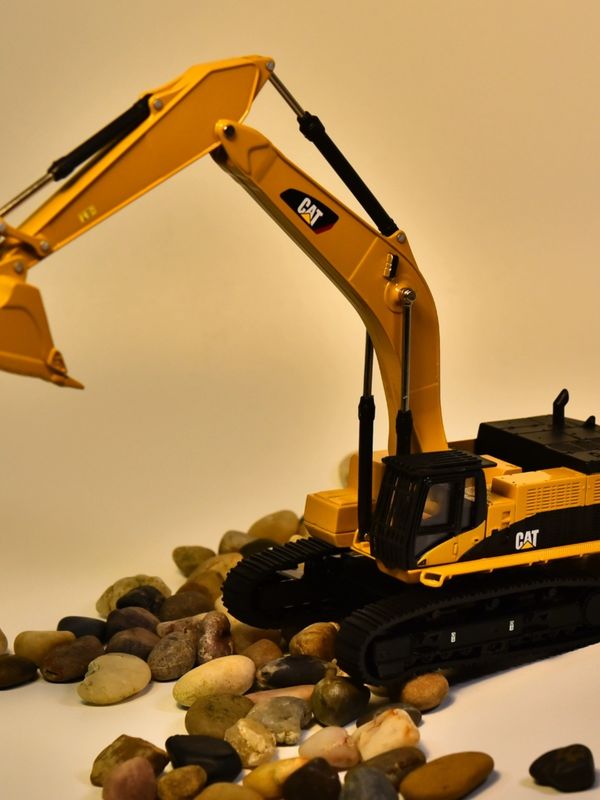 DM Carter CAT385C maden kazıcı modeli mühendislik makineleri araba simülasyonu metal dekorasyon süslemeleri
