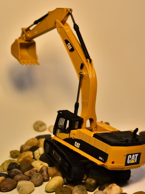 DM Carter CAT385C maden kazıcı modeli mühendislik makineleri araba simülasyonu metal dekorasyon süslemeleri