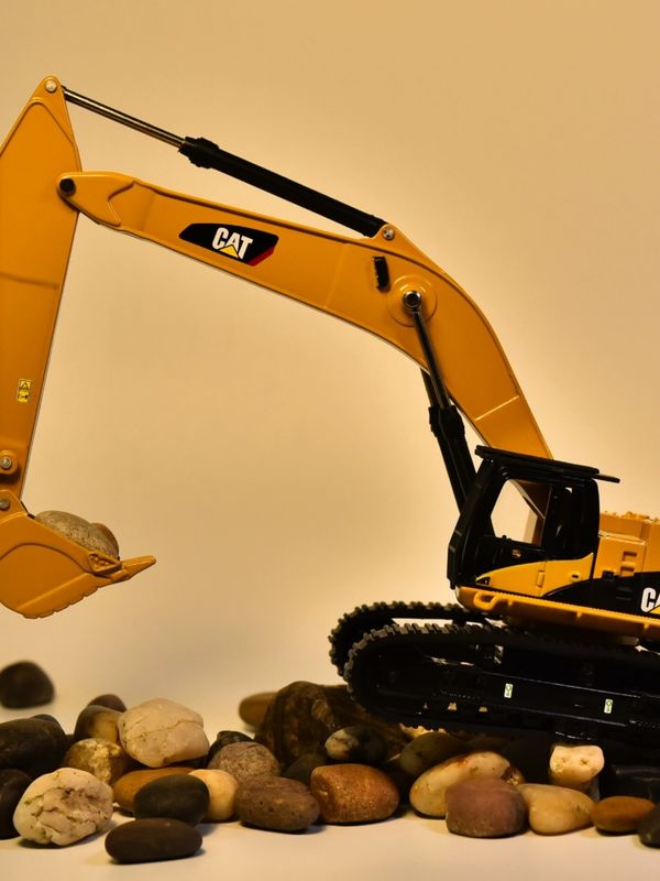 DM Carter CAT385C maden kazıcı modeli mühendislik makineleri araba simülasyonu metal dekorasyon süslemeleri