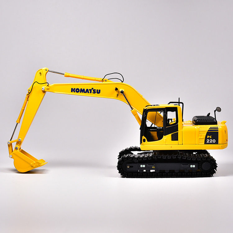 Komatsu PC200 PC220 Ölçümlü dökme kazıcı modeli 1/50 ölçekli Ağır ekipman koleksiyoncu oyuncak