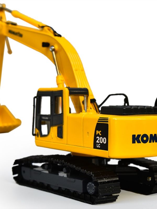 Komatsu PC200 Kazı makinesi 1/43 Ölçekli Dökme Metal Model Koleksiyonel Açma Kapıları