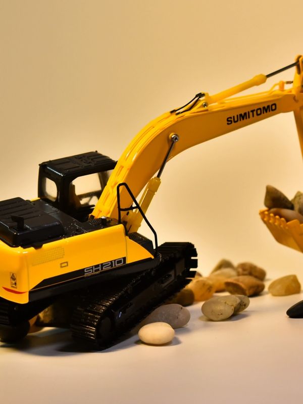 1:50 Ölçekli Alaşımlı Döküm Model SH210-6 Ekskavatör Sergileme Amaçlı Koleksiyonluk Minyatür Oyuncak