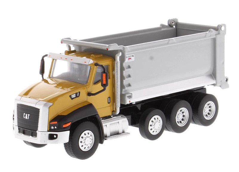 Yüksek Detaylı 1 64 Ölçekli CAT CT660 Çöp Kamyonu Diecast Model Mühendislik Aracı Oyuncak