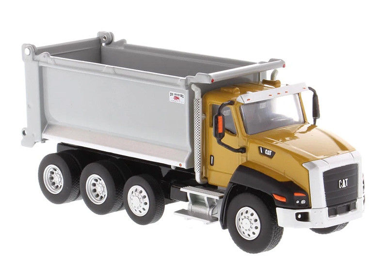 Yüksek Detaylı 1 64 Ölçekli CAT CT660 Çöp Kamyonu Diecast Model Mühendislik Aracı Oyuncak