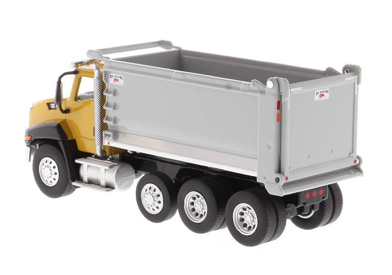 Yüksek Detaylı 1 64 Ölçekli CAT CT660 Çöp Kamyonu Diecast Model Mühendislik Aracı Oyuncak