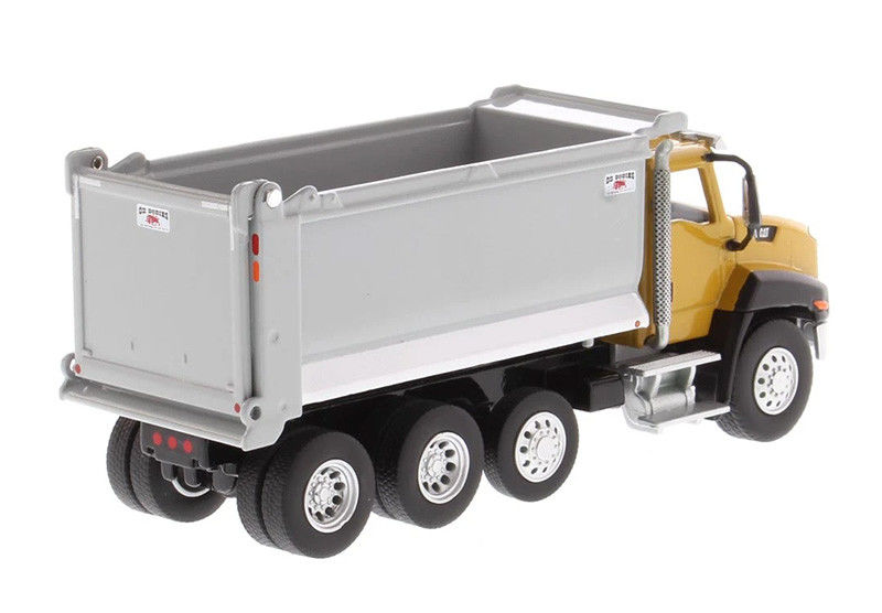 Yüksek Detaylı 1 64 Ölçekli CAT CT660 Çöp Kamyonu Diecast Model Mühendislik Aracı Oyuncak