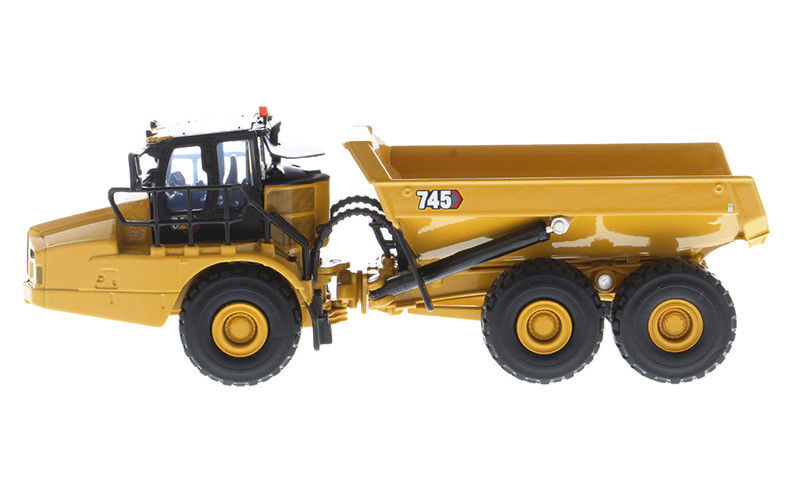CAT 745 Eklemli Çöp Kamyonu 1:64 Ölçekli Alaşım Modeli Ağır Ekipman Koleksiyon