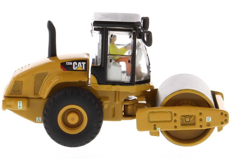 Diecast CAT CS56 Yumuşak Davul titreşimli rulo 1:87 Ölçekli Yapı Modeli Kopyası