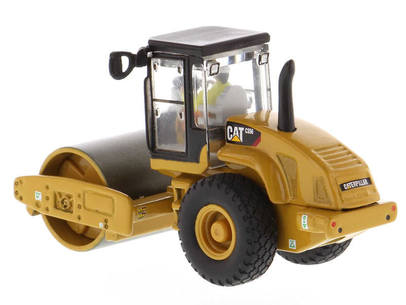 Diecast CAT CS56 Yumuşak Davul titreşimli rulo 1:87 Ölçekli Yapı Modeli Kopyası
