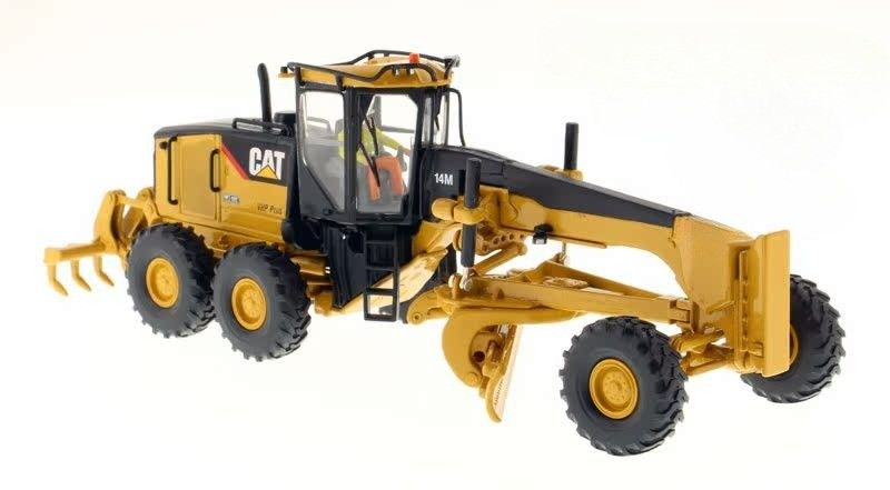 Cat 14M Motor Grader Model 1/50 Caterpillar Kendiliğinden Hareket Eden Grader Replika 85189