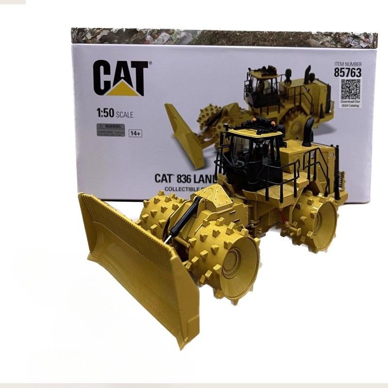 Caterpillar Cat 836 Çöplük Kompaktörü 1/50 Ölçekli Diecast Aloy İnşaat Modeli Sanat 85763