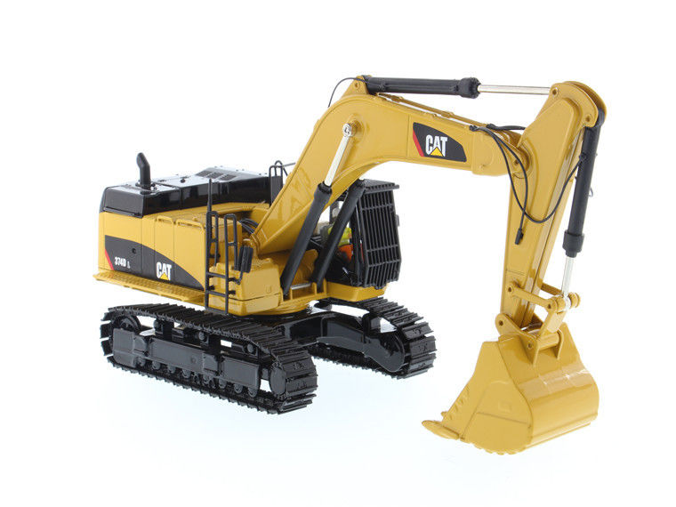 DM CAT 374D L Kazı makinesi 1/50 ölçekli alaşım döşeme modeli koleksiyoncu oyuncak 85274
