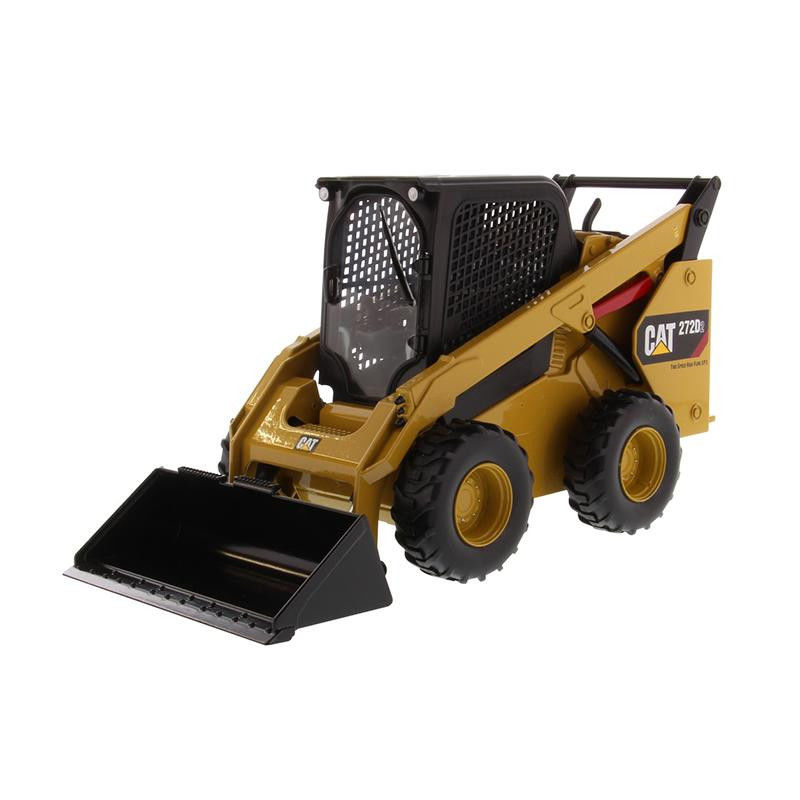 DM cat 272D2 1:16 Scale Alloy Die-Cast Skid Steer Loader Model with Authentic cat Sarı boya koleksiyonlu inşaat aracı