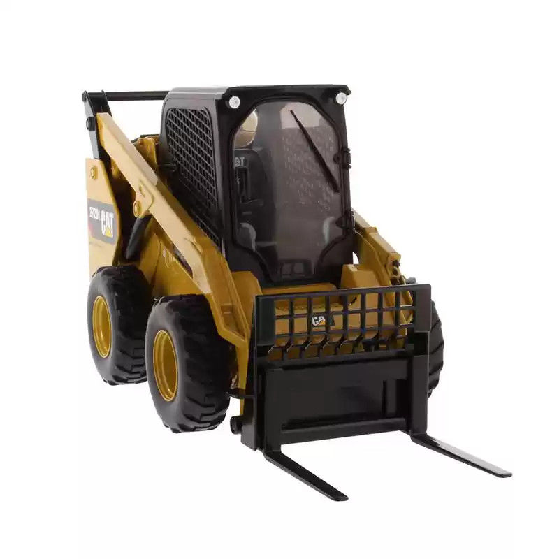 DM cat 272D2 1:16 Scale Alloy Die-Cast Skid Steer Loader Model with Authentic cat Sarı boya koleksiyonlu inşaat aracı