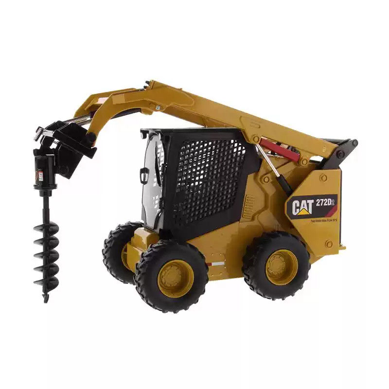 DM cat 272D2 1:16 Scale Alloy Die-Cast Skid Steer Loader Model with Authentic cat Sarı boya koleksiyonlu inşaat aracı