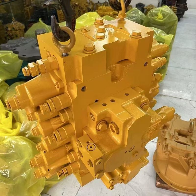 Yüksek Kaliteli Komatsu PC200-7 Kazı Makinesi Sarı Dönüşüm Ana Kontrol Valfi Hidrolik Parçalar