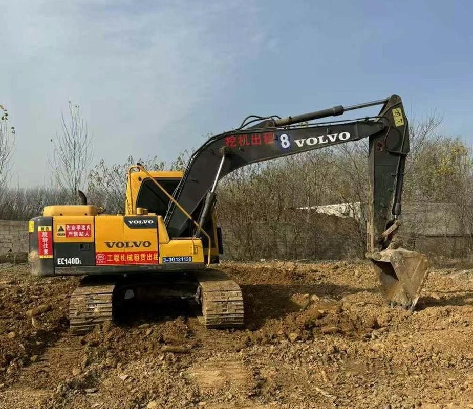 Kullanılmış Volvo EC140 ekskavatörü mükemmel durumda, dünya çapında hızlı sevkiyat için hazır.