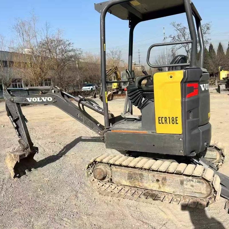 Kullanılmış Volvo EC18 Mini Excavator 2020 920Hrs Fransız İthalat Hidrolik Çekiç Kovası