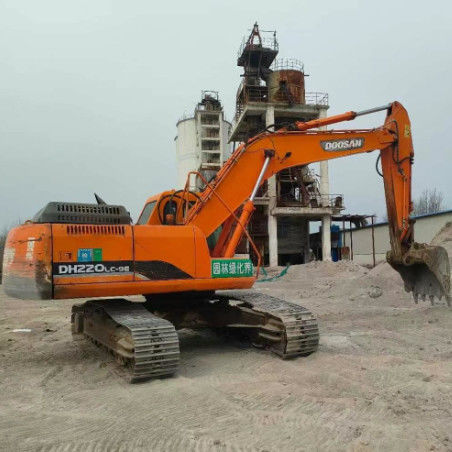 Kaliteli Kullanılmış Doosan DH220-9E 22 tonluk kazıcı Tam servis Tarihi Madencilik İnşaat Yer taşımacılığı