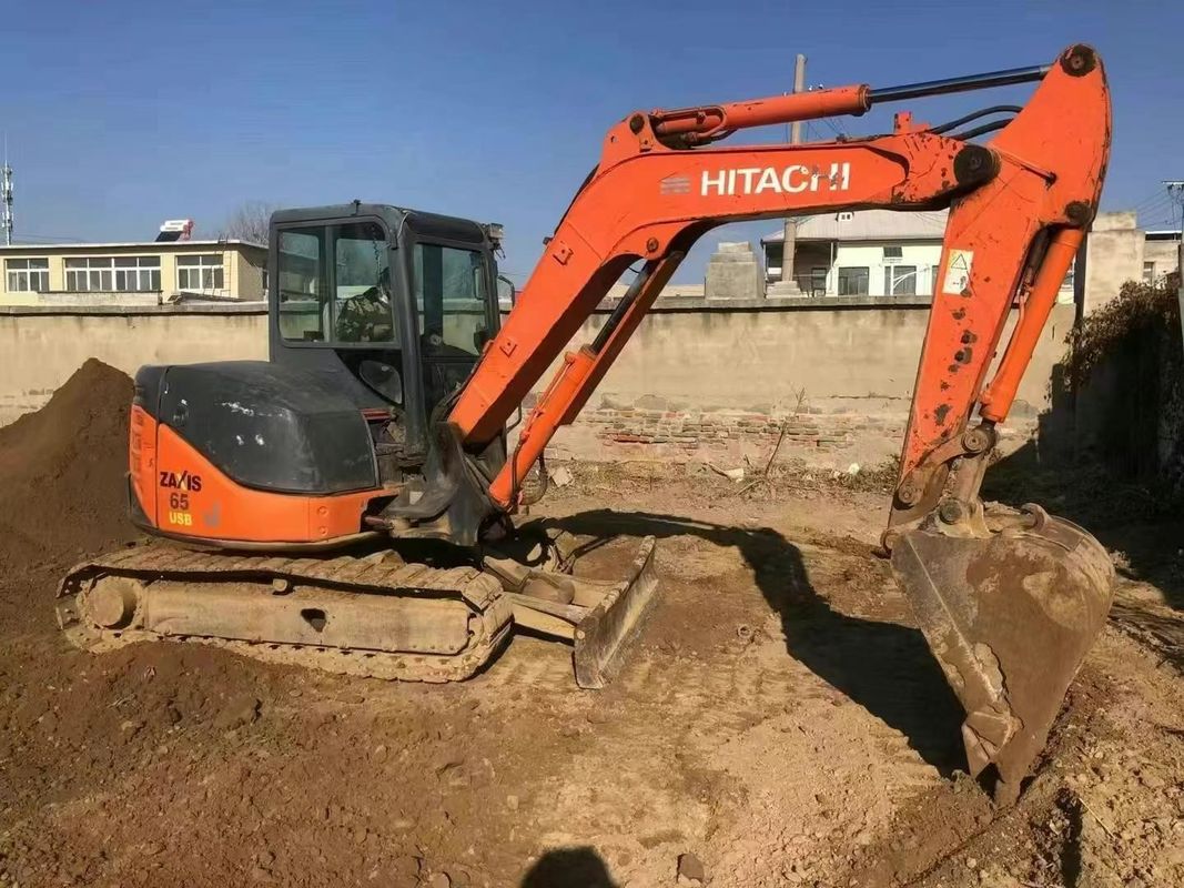 Kullanılmış Hitachi ZX65U Mini Kazı makinesi 6,5 Ton İnşaat Müzelliği için Düşük Saatler