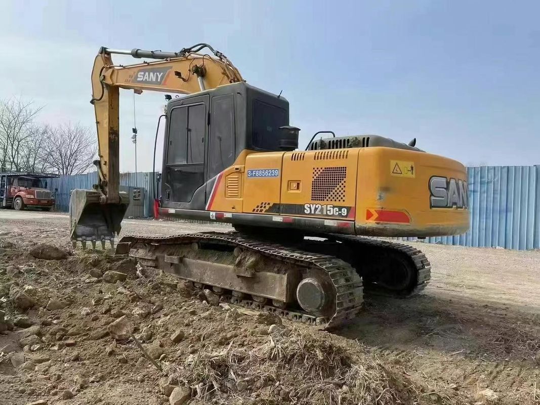 Kullanılmış SANY SY215C 21.5 Ton Madencilik İnşaatı ve Toprağı Taşımak Ekipmanı için Ekskavatör