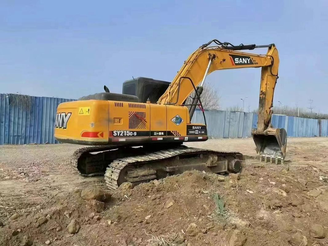 Kullanılmış SANY SY215C 21.5 Ton Madencilik İnşaatı ve Toprağı Taşımak Ekipmanı için Ekskavatör