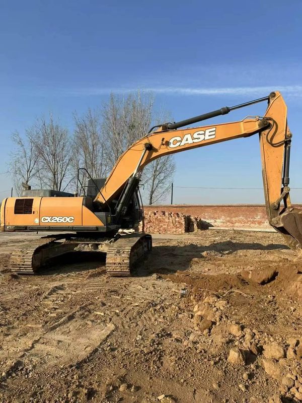 Kullanılmış 2019 Case CX260C Excavator 26 Ton Kapasite Tam Servis Madencilik İnşaat Yer taşımacılığı
