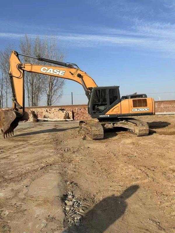 Kullanılmış 2019 Case CX260C Excavator 26 Ton Kapasite Tam Servis Madencilik İnşaat Yer taşımacılığı