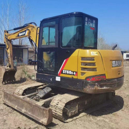 2020 SANY SY60C-9 6 Ton Ekskavatör 3000 Saatlik Temizlik CE ISO Çiftlik Kullanımı